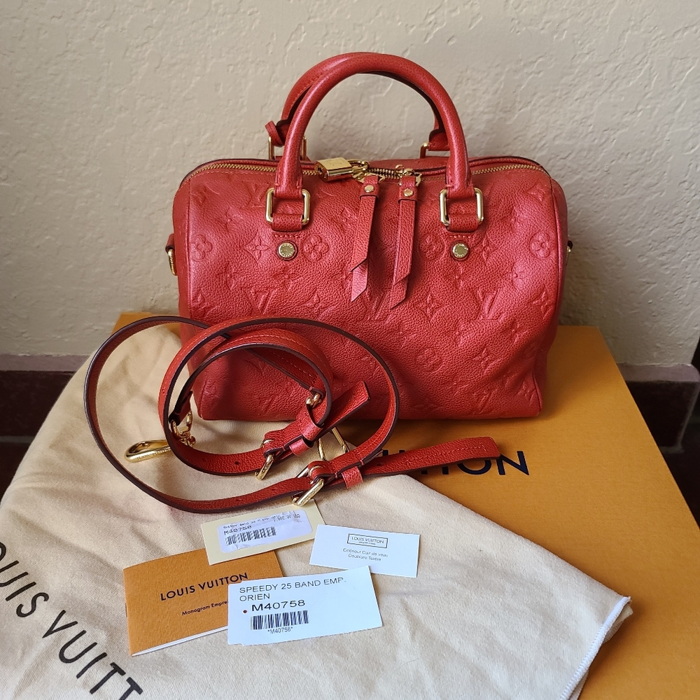 🌟 Louis vuitton speedy bandouliere empreinte 25